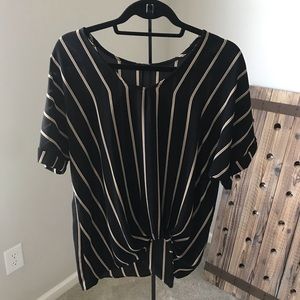 Black striped shirt